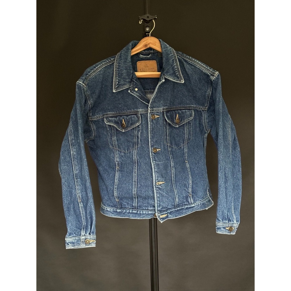 90s Vintage Lizwear by Liz Claiborne Denim Jean Jacket Medium Dark Indigo Wash